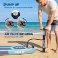 thumbnail image 4 of 11FtInflatable Stand Up Paddle Board 33 In Wide 500 lb Capacity SUP with EVA Deck 3 Fins Paddle Pump and Backpack Kit, 4 of 7