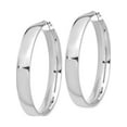 thumbnail image 2 of 14K White Gold High Polished 7mm Hoop Earrings Made In Peru tf1417w, 2 of 5