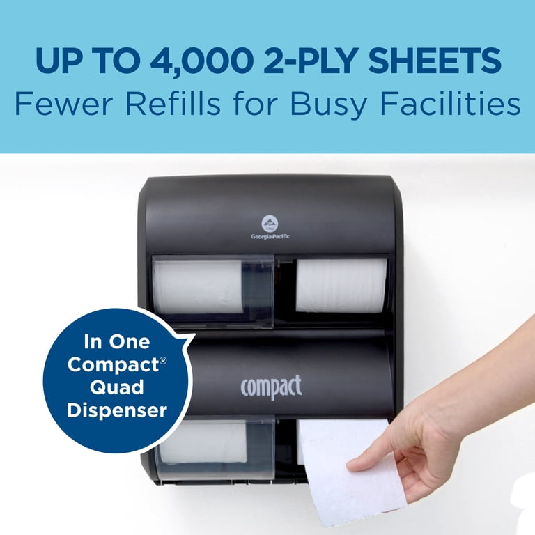 Georgia-Pacific Compact Coreless Recycled Toilet Paper, 1000