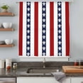 thumbnail image 5 of Coastal Turtle Sheer Curtains 72 Inches Long, Red Stripe Black White Geometric Ocean Light Filering Curtains, Breathable Simi Curtain Privacy Drapes for Living Room Bedroom Window Treatment, 5 of 9