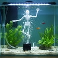 thumbnail image 6 of Halloween Dancing Skeleton Fish Tank Ornament, 3D Printed Air Powered Moving Skull Aquarium Bubbler Decor with Adjustable Bubble Valve, Spooky Resin Style Underwater Decoration for Betta, 6 of 6