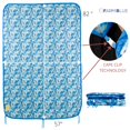 thumbnail image 5 of Farm Blue Camping Blanket - Light, Water-Resistant, Puffy, Travel Blanket - Hiking, Backpacking, Picnic, Beach, Car, and  Sports Camping Blankets – 82” x 57” Outdoor Survival Gear - Blue Winter, 5 of 8