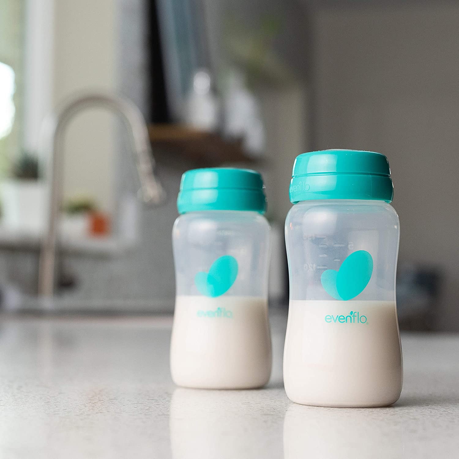 Evenflo Advanced Breast Milk Collection Bottles, 5oz 6 Pack
