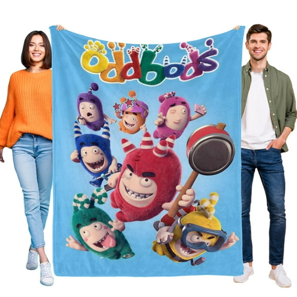 Oddbods anti-pilling, suave, ligera, esponjosa y acogedora de lujo para hogar y cocina – Perfecta para niños y adultos,130X150cm
