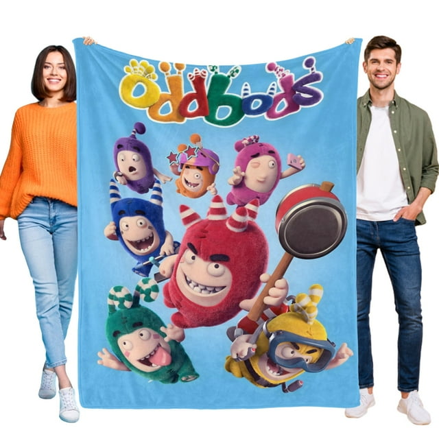 Oddbods anti-pilling, suave, ligera, esponjosa y acogedora de lujo para hogar y cocina – Perfecta para niños y adultos,130X150cm