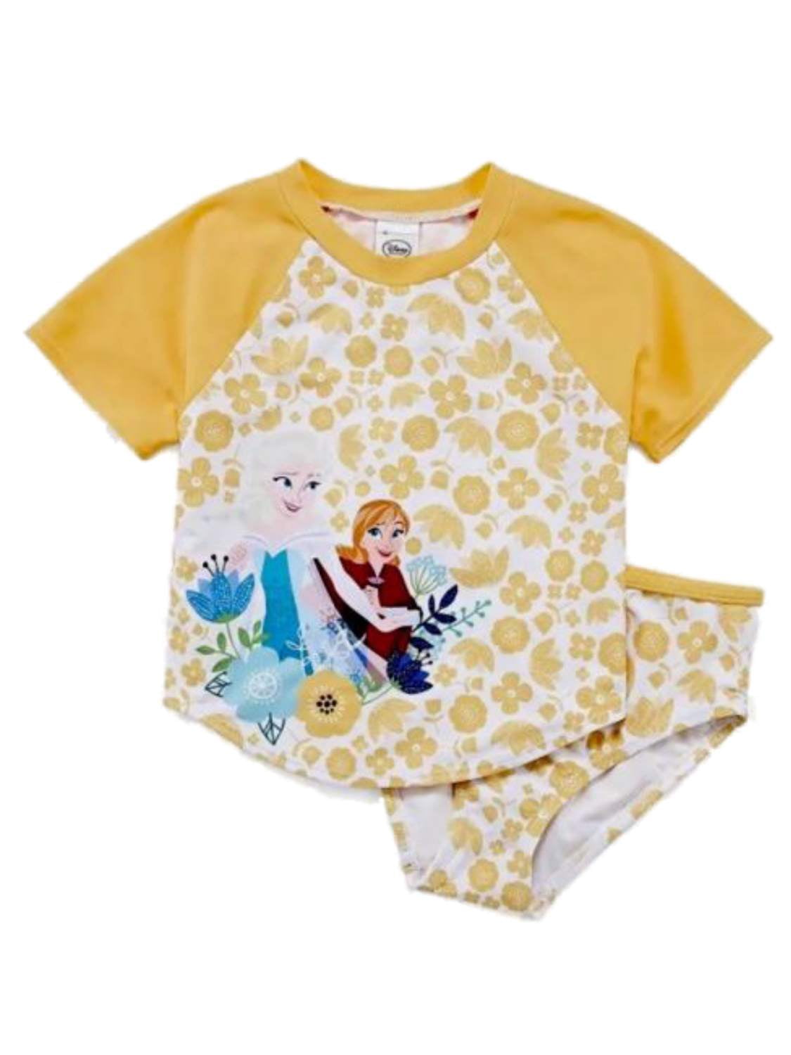 frozen rash guard swimsuit