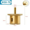 thumbnail image 1 of Brazed Diamond Drill Core Bits For Marble Tiles Washbasin Hole Opener Triangular 50-70, 1 of 10