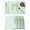 Green, variant on Cute Bow Placemats Set of 6, Blue Bowknot Minimalist Solid Color Placemats for Dining Table, Place Mats for Kitchen Tabletop, Waterproof Wipeable Dining Table Mats Set