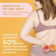 Bodyotics Reusable Menstrual Disc 2-Pack (Small & Large, Red & Orange) - Wear Up to 12 Hours, IUD-Compatible Alternative to Cups, Tampons & Pads