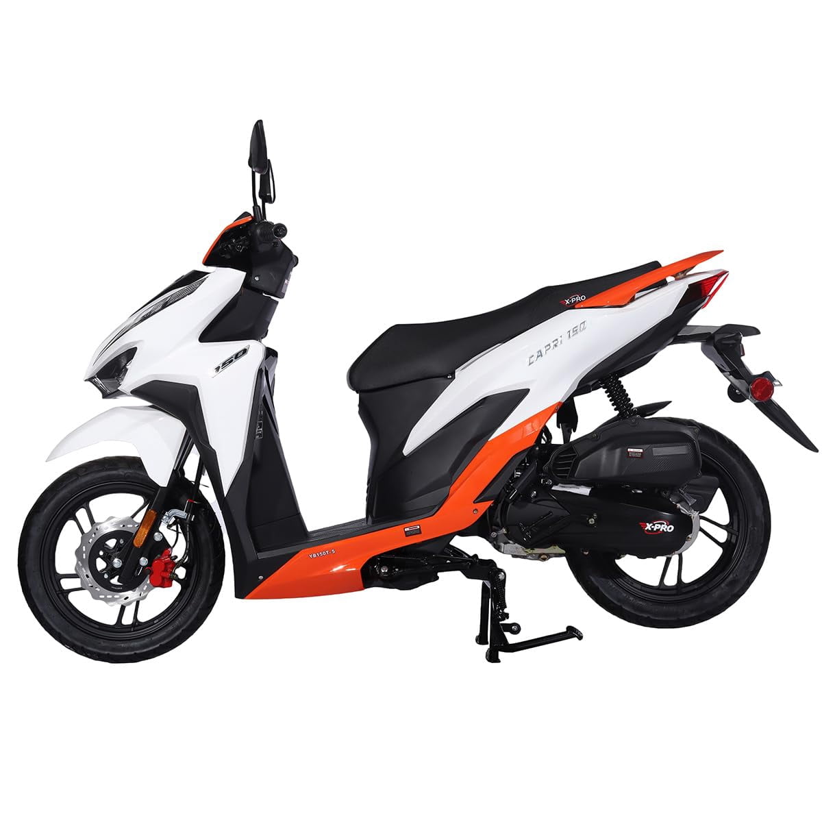 X-PRO Brand New Capri 150cc Moped Scooter with 13" Aluminum Wheels, Electric/Kick Start!