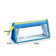 thumbnail image 6 of Large Mesh Pencil Cases 8.3 Inch, Clear Transparent Stationeries Bag for Kidults, High Capacity Class Pencil Bag with Bottom, Blue, 6 of 6