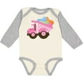 thumbnail image 3 of Inktastic Easter Jelly Bean Dump Truck Girls Long Sleeve Baby Bodysuit, 3 of 5