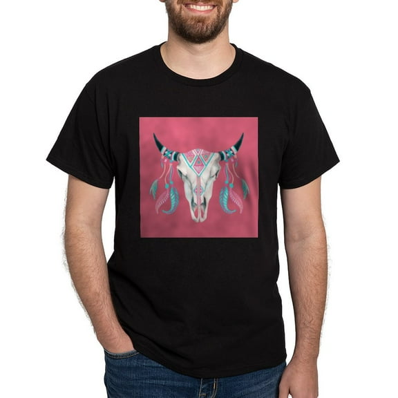 CafePress - Buffalo Skull T Shirt - Men's Classic Graphic Cotton T-Shirt