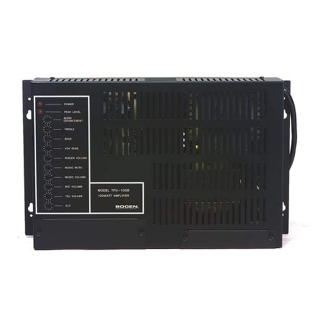 Amplificador de localización telefónica Bogen TPU35B de 35 W para montaje en pared