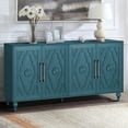 thumbnail image 2 of Navy Blue Modern Sideboard with Carved Doors | For Home Storage Needs | Creates a Cosy and Pleasant Atmosphere, 2 of 6