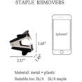 thumbnail image 2 of Lightweight Staple Puller Remover Tool For Office, School, Easy To Carry, 2 of 3