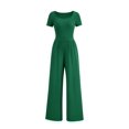 thumbnail image 1 of Mono de Pierna Ancha para Mujer PRETTYGARDEN Verde XL, 1 of 8