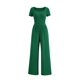 thumbnail image 1 of Mono de Pierna Ancha para Mujer PRETTYGARDEN Verde XL, 1 of 8