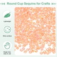 thumbnail image 2 of Uxcell 1200-Pack Lentejuelas Sueltas, Lentejuelas Redondas de 6 mm para Proyectos de Bricolaje/Coser [Verde], 2 of 6
