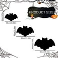 thumbnail image 3 of VogueV Gothic Bat Silhouette Doormat, Halloween Faux-Wool Entry Rug with Wing Cutouts, Non-Slip Rubber Back, Indoor/Outdoor Spooky Porch Décor for Families & Gifting, 1 Bat Mat, 3 of 7