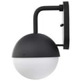 thumbnail image 2 of Nuvo Lighting Atmosphere 6W LED Medium Wall Lantern Matte Black with White Opal Glass, 2 of 7