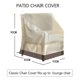 thumbnail image 2 of Fundas para sillas de patio, funda de asiento profunda para sala de estar, fundas impermeables para muebles de jardín para exteriores, color beige medio y marrón BEIGE90x93x83cm Sincero Electrónica, 2 of 5
