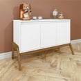 thumbnail image 2 of Manhattan Comfort Gales 48.50 Sideboard with Solid Wood Legs in Matte White, 2 of 20