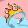 thumbnail image 5 of Limei Beautiful Flame Open Rings Durable for Date Adjustable, 5 of 7