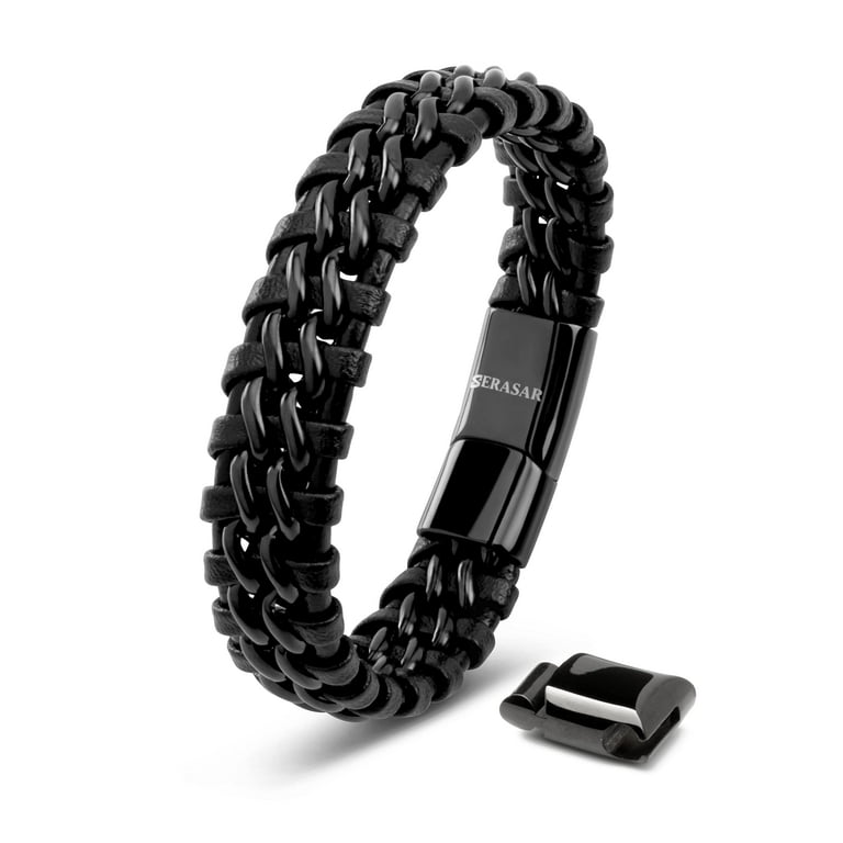 Premium leather bracelet deals