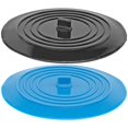 thumbnail image 1 of Juego de 2 tapones para desagüe de fregadero de silicona, azul y negro Xemadio HQ-190, 1 of 1