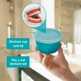 thumbnail image 3 of Tender Gentle Premium Denture Cup with Lid - Pack of 2 Denture Bath Cases, 3 of 6