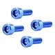thumbnail image 1 of Paquete de tornillos roscados para portabidones de bicicleta: ligeros y duraderos. Azul, 1 of 9