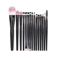 thumbnail image 5 of Juego de 15 brochas de maquillaje de alta calidad, color negro y dorado, 5 of 5
