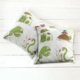 thumbnail image 6 of Ambesonne Animal Throw Pillow Cover 2 Pack, Snake Frog Ninja Reptile, 18", Green Brown Red, 6 of 7