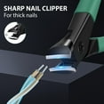 thumbnail image 4 of DUAIU Nail Clippers for Thick Nails Start Makers Toenail Clippers Wide Jaw Nail Cutter Heavy Duty Nail Clipper Sharp Curved Toe Nail Clippers for Men and Women,Green, 4 of 6