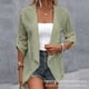 thumbnail image 4 of Mandylandy-Kimono informal holgado para mujer, cárdigan de punto abierto a la moda, prendas de vestir, prendas de vestir cortas de Color sólido, abrigos, 4 of 5