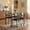 Grey, variant on Dining Table Set for 4, Small Kitchen Table with Upholstered Chairs, Farmhouse Wood Dining Table Chairs for Kitchen Room, Small Spaces, Apartment,Walnut