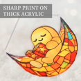 thumbnail image 2 of Halloween Faux Stained Glass Ghost Ornaments Acrylic, Halloween Decor Cute Suncatcher, Cute Ghost Gift for Book Lovers, Gothic Fall Decor for Window, 2 of 14