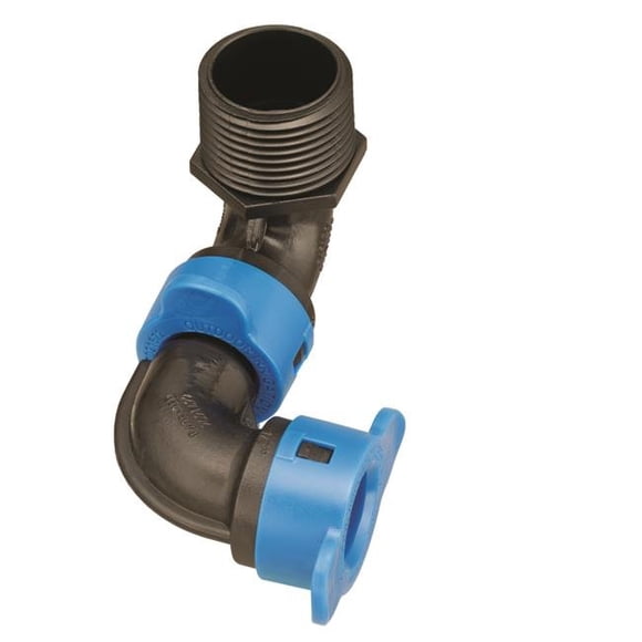Orbit Irrigation 7572266 Articulation à Bascule Blu-Lock de 0,75 Po, Noir et Bleu