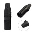 thumbnail image 3 of 10 Piezas DIY 3 Pines XLR Adaptador Enchufe XLR Conector de Aviación Cabezal de Soldadura Conector de Cable de Micrófono (Macho), 3 of 9