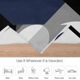 thumbnail image 6 of Abstract Stitching Flannel Blanket for Bed,Travel and Camping, Visual Art Blue Black Square Round Super Soft Cozy Blanket for All Seasons 50"x60", 6 of 7