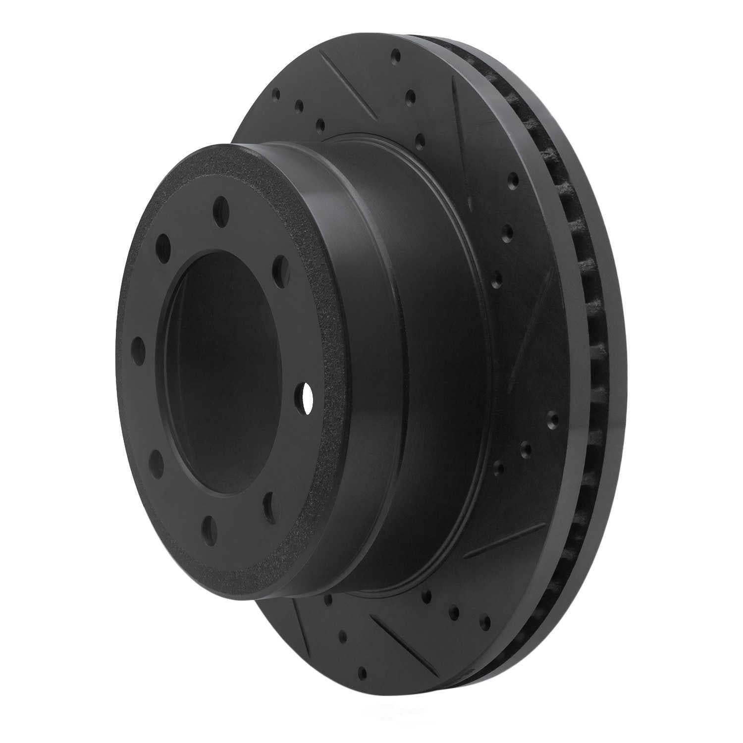 Dynamic Friction Company 633-54227R DFC Brake Rotor - Drilled And Slotted - Black
