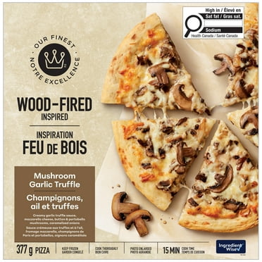 Our Finest Wood-Fired Inspired Mushroom Garlic Truffle Pizza, 377 g