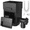 Black, variant on Rainwater Collection System, Rain Barrel Diverter Kit with Adjustable Valve and Filter, Downspout Diverter with Hose