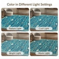 thumbnail image 7 of ODIKA 6'x9' Ultra-Soft Area Rug, Turtle Ocean Wave Beachy Border Entry Themed Teal Bathroom Nautical Flowing None Washable, Bare feet friendly, Silk-Touch for Guest Room, Bedroom, 7 of 7