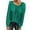 Green, variant on 2025 New Fashion Plus Size Womens Casual Long Sleeved Round Neck Solid Color Top T-shirt