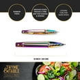 Thyme & Table Stainless Steel Locking Tongs, 2Piece Set