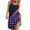 Blue, variant on OAVQHLG3B Summer Dress for Women 4th of July Outfits for Women Casual Round Neck Leisure And Entertainment Sling Digital Print Mini Dress