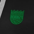 thumbnail image 4 of Women's Antigua Black Sacramento Kings St. Patrick's Day Victory Pullover Hoodie, 4 of 4