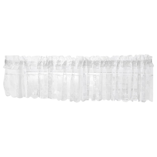 Under 10 Curtain American White Curtain Lace Window Kitchen Decoration Short Curtain
